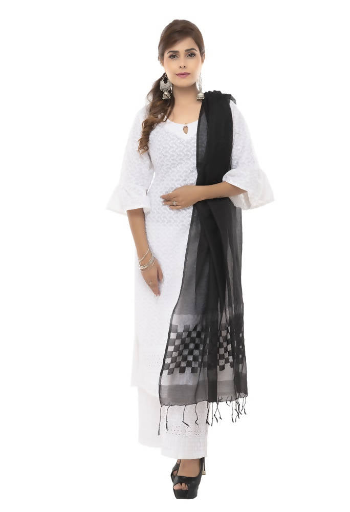 Mominos Fashion Black Buta Cut Dupatta | Grab2Buy