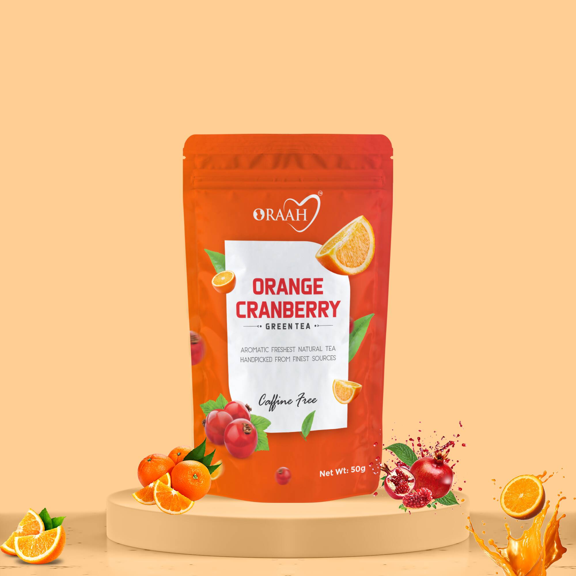 Oraah Cranberry Orange Green Tea