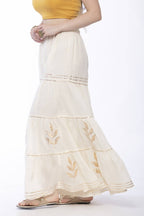Mominos Fashion Cotton Off White Gotta Work Sharara | Grab2Buy