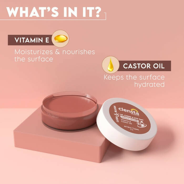 Clensta Lush & Blush Lip, Cheek & Eye Tint 05 Tropical Bronze | Grab2Buy