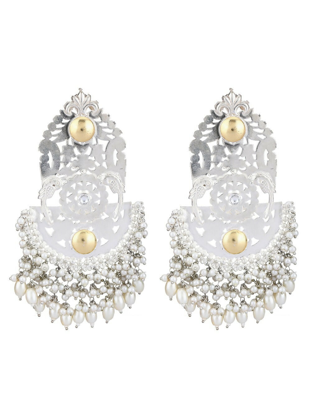 Joban Fashion Women Ghungroo Style Silver Tone Earrings | Grab2Buy