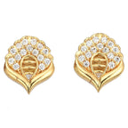 AanyaCentric Gold-Polished Short Mangalsutra Set with Earrings | Grab2Buy