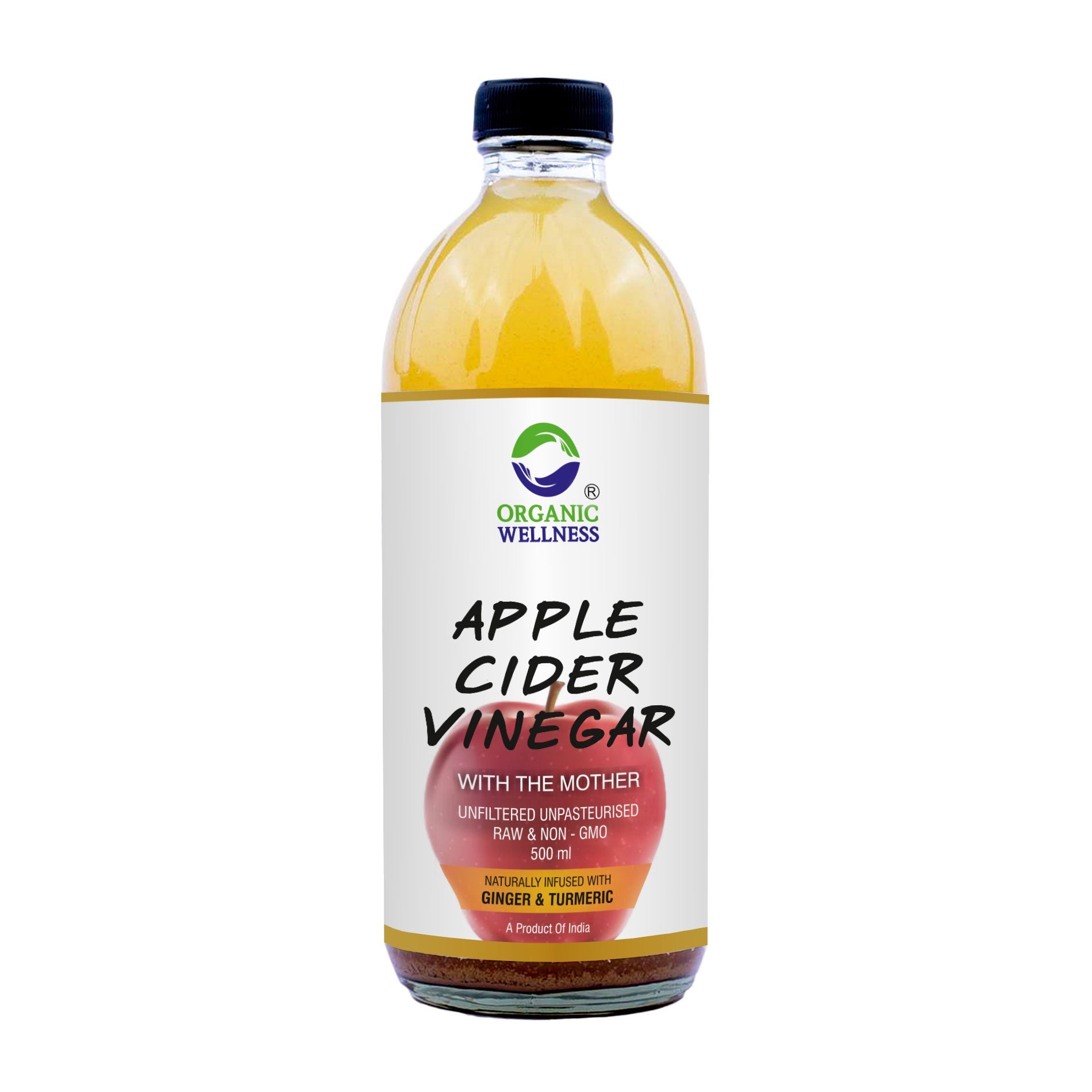 Organic Wellness Apple Cider Vinegar with Mother, Ginger & Turmeric | Grab2Buy