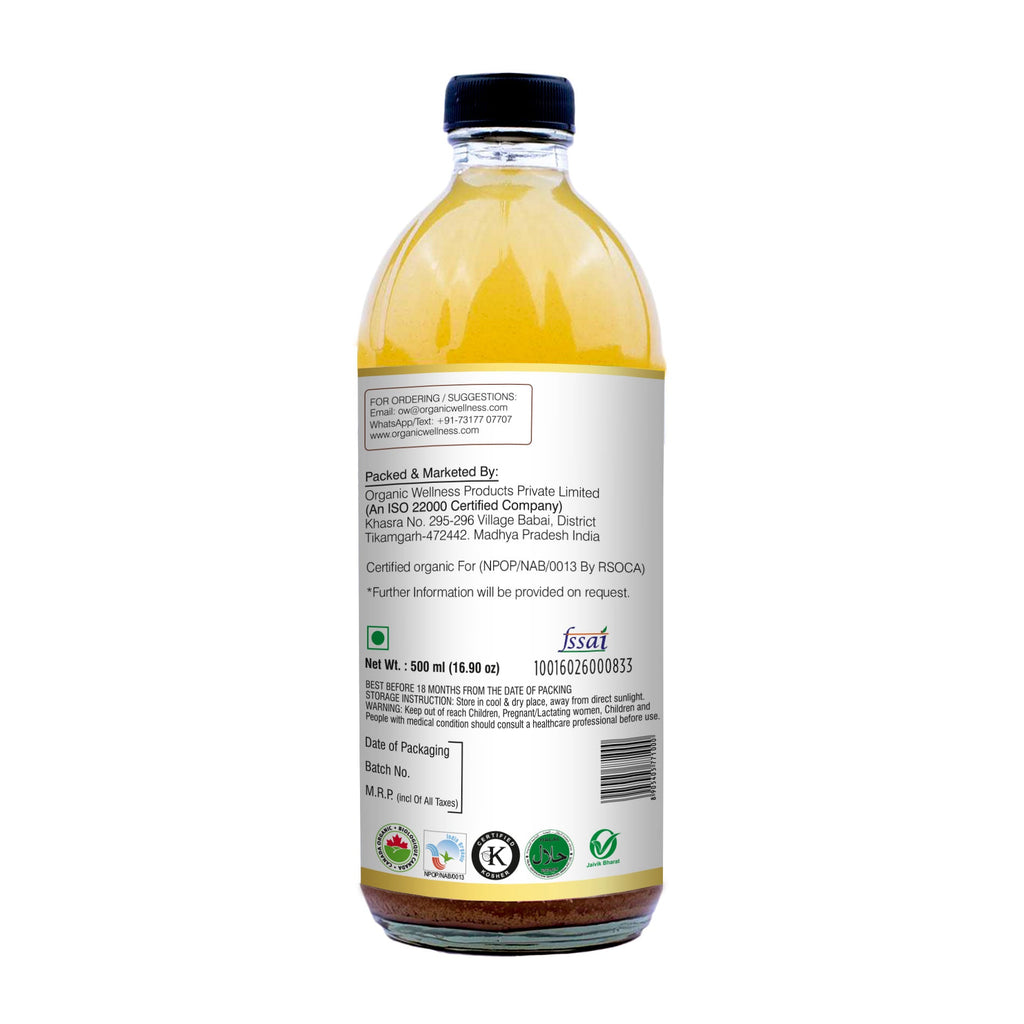 Organic Wellness Apple Cider Vinegar with Mother, Ginger & Turmeric | Grab2Buy