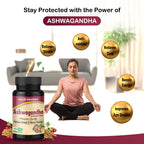 Jagat Pharma Ashwagandha Capsules | Helps Relieve Stress and Anxiety