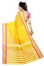 Vamika Yellow Cotton Silk Weaving Saree (Mastani Weaving Gold) | Grab2Buy