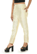 Mominos Fashion Moeza Silk Off White Color Pant | Grab2Buy