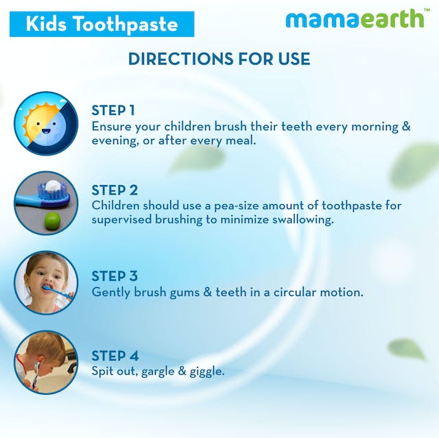 Mamaearth Awesome Orange Baby Toothpaste Cleanses Teeth, Provides Healthy Teeth & Gums | Grab2Buy