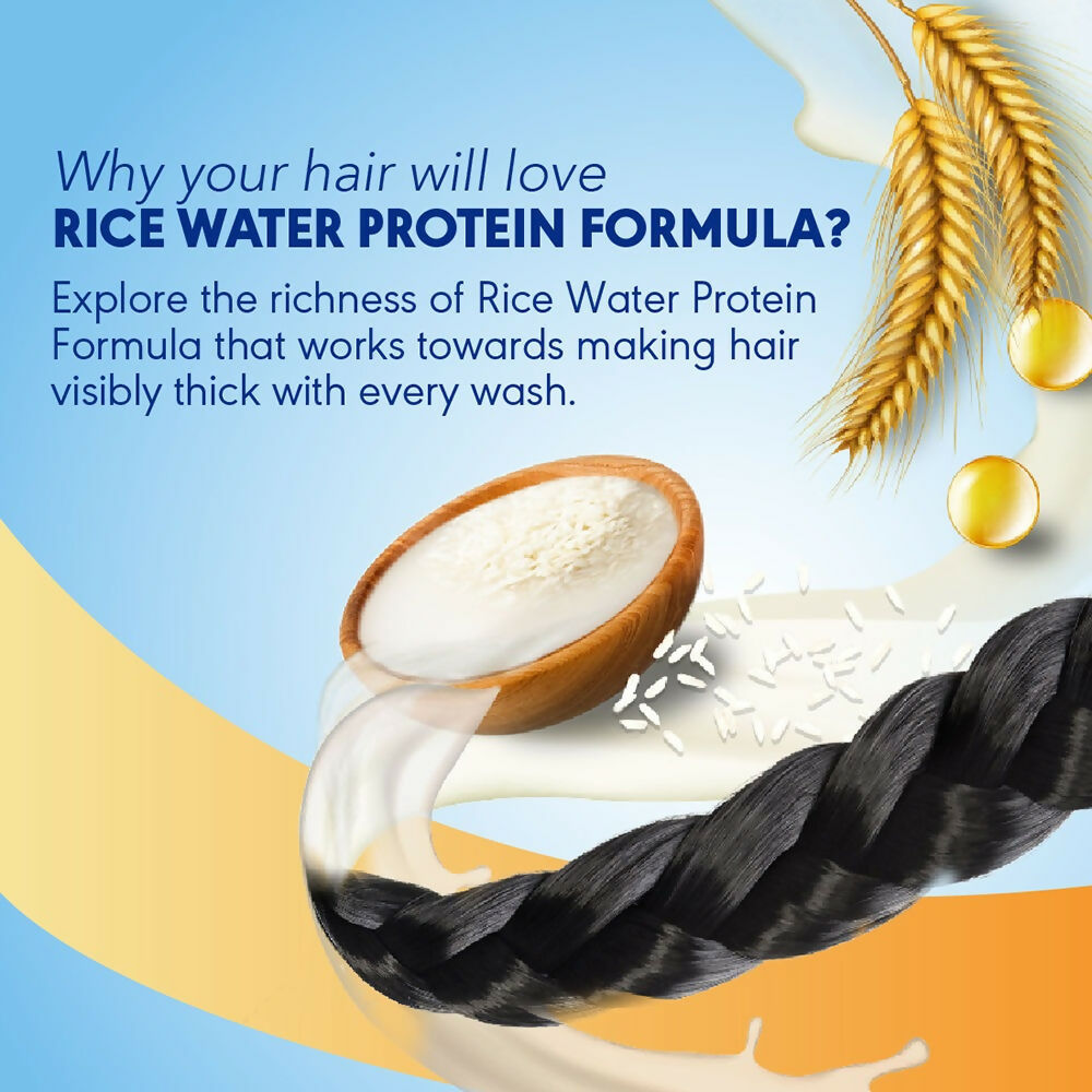 Clinic Plus With Rice Water Protein + Vitamin-E Strong & Thick Shampoo | Grab2Buy