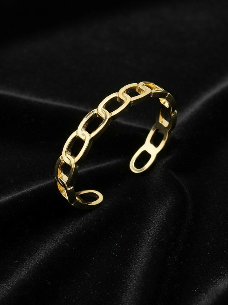 NVR Men's Gold Plated Cuff Bracelet | Grab2Buy