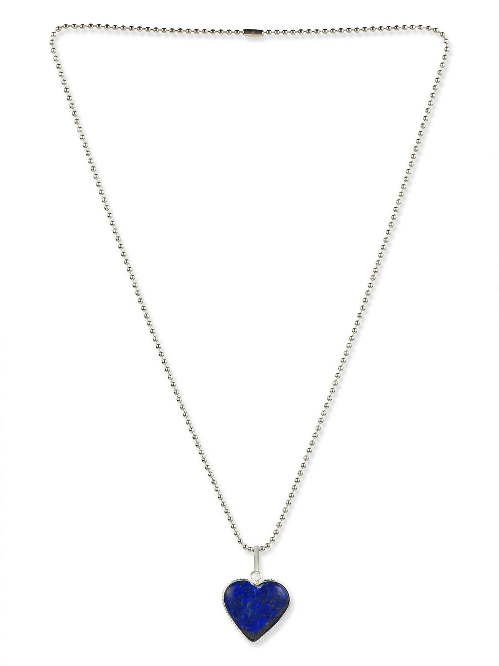 Women's Silver-Toned Blue Silver-Plated Handcrafted Chain - Ruby Raang | Grab2Buy