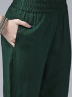 Yufta Women's Rayon Kurti With Pant Dupatta Set | Grab2Buy