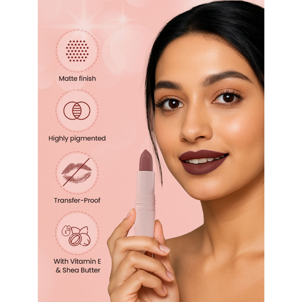 Swiss Beauty Stay All Day Lipstick - 01 Pouty