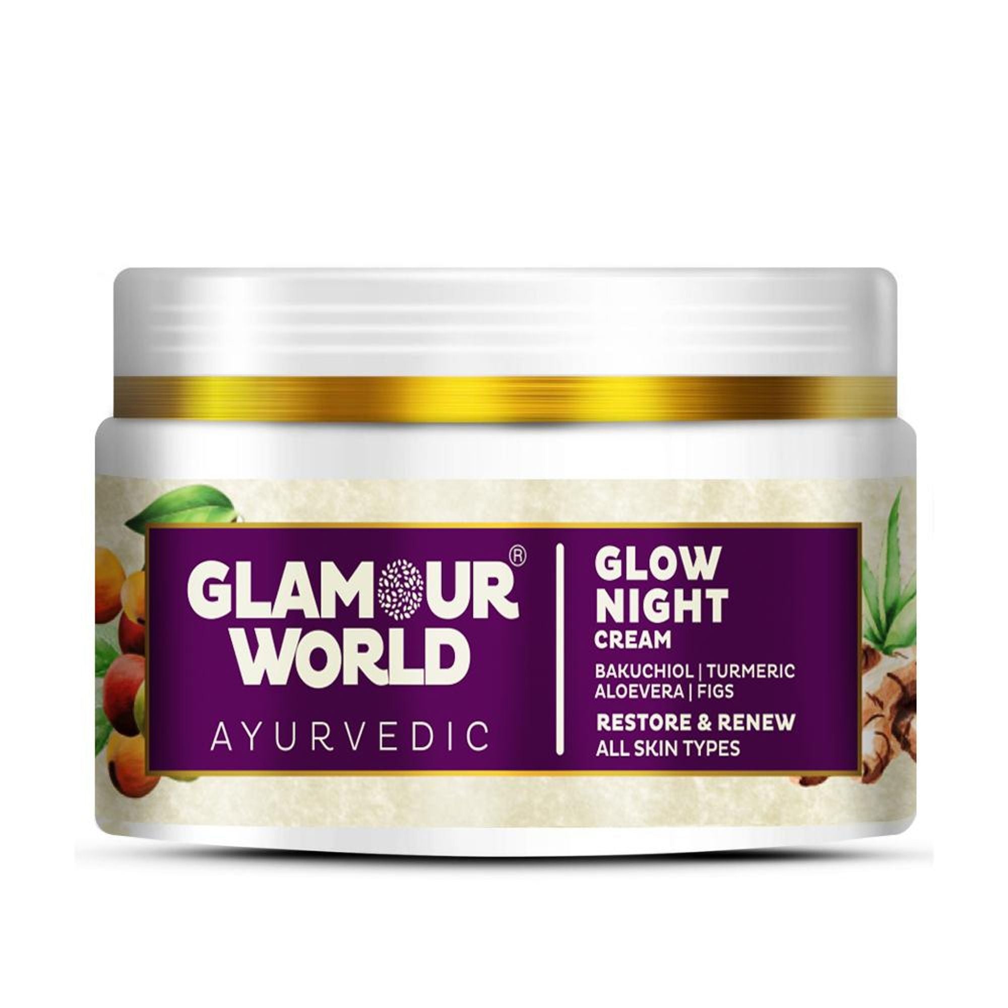 GLAMOUR WORLD AYURVEDIC Glow Night Cream | Grab2Buy
