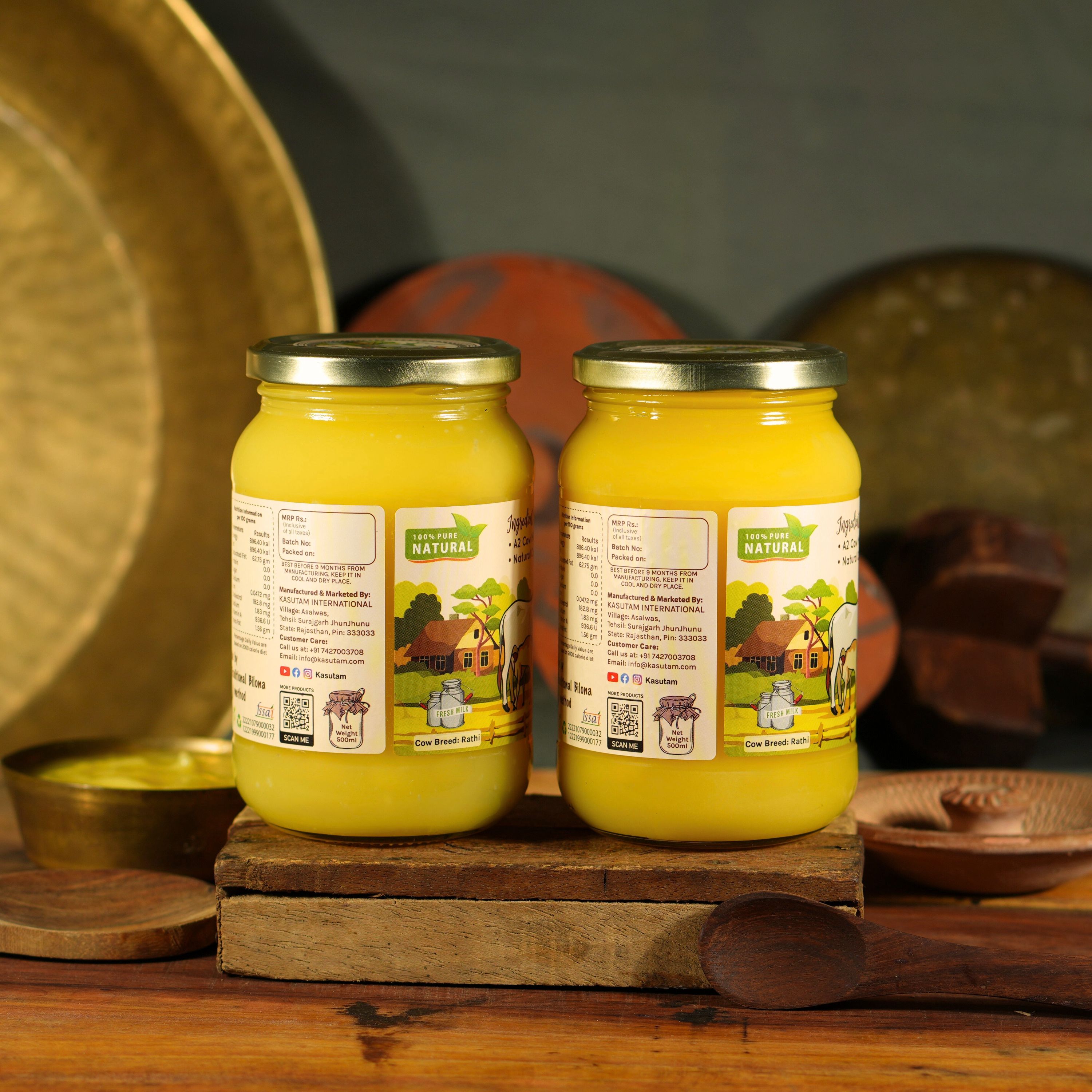 Kasutam A2 Desi Cow Bilona Ghee | Swadesiicart