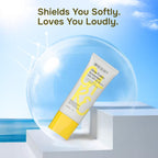 Swiss Beauty Care Glow Fusion Sunscreen SPF 50 PA++++ - 1% Niacinamide & Raspberry Extract