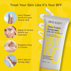 Swiss Beauty Care Glow Fusion Sunscreen SPF 50 PA++++ - 1% Niacinamide & Raspberry Extract