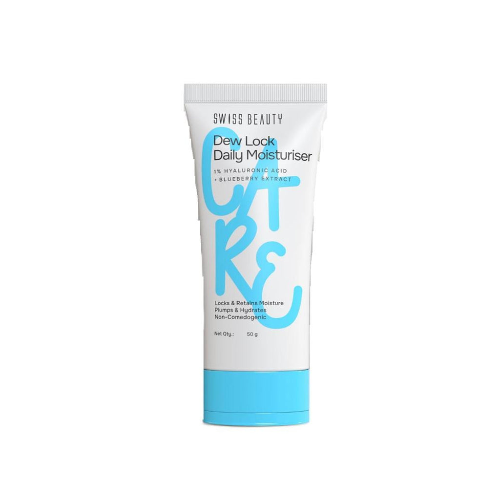 Swiss Beauty Care Dew Lock Daily Moisturiser - 1% Hyaluronic Acid & Blueberry Extract | Grab2Buy
