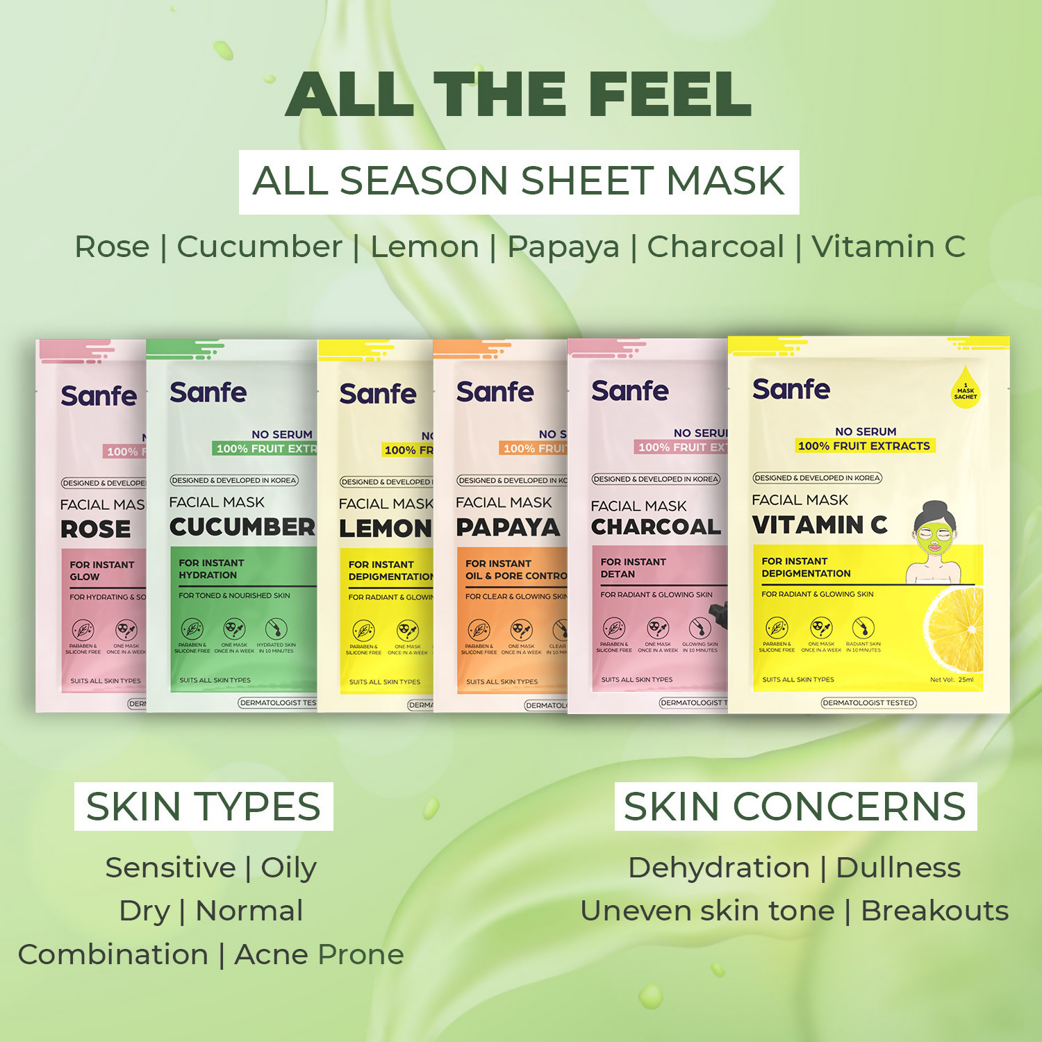 Sanfe Instant Hydration Cucumber Facial Mask | Grab2Buy