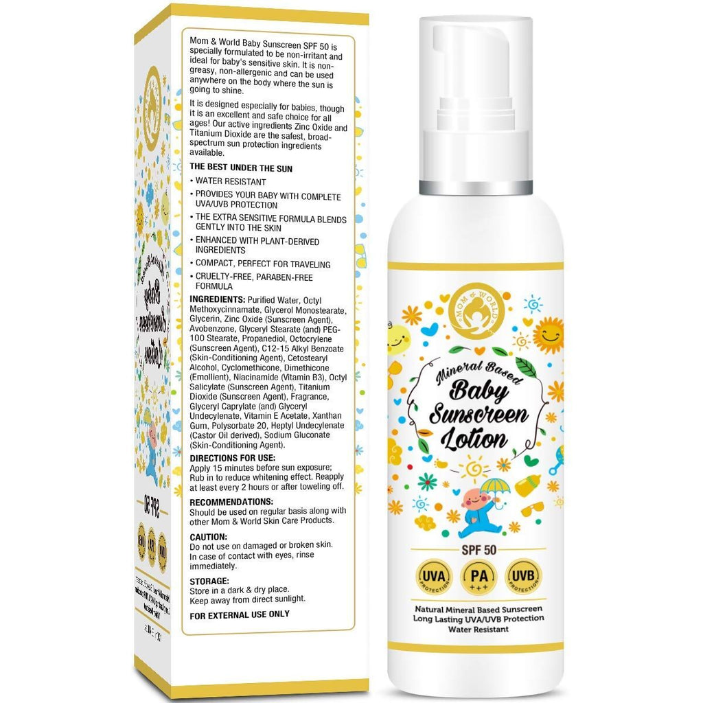 Mom & World Baby Sunscreen Lotion | Grab2Buy