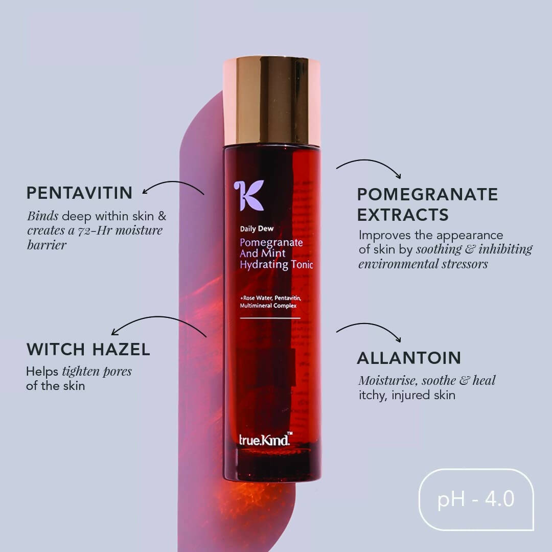 True Kind Daily Dew Pomegranate & Mint Hydrating Tonic Face Mist | Grab2Buy