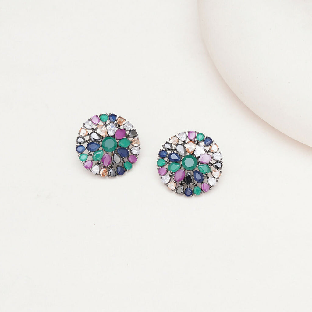 Multi Oversized Studs- Ruby Raang | Grab2Buy