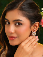 Ruby Raang Flower Earrings | Grab2Buy