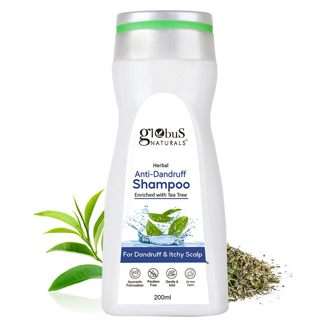 Globus Naturals Anti Dandruff Shampoo, For Dandruff and Itchy Scalp, Suitable For All Hair Types | Grab2Buy
