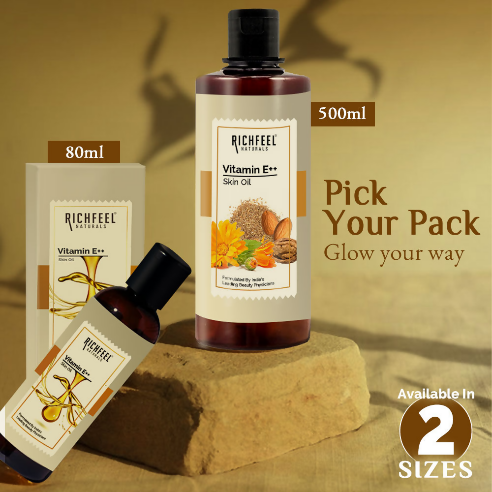 Richfeel Vitamin E Oil Almond, Wheatgerm Walnut & Carrot Blend | Grab2Buy