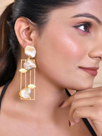 VOJ Women Gold Color stainless steel Earrings | Grab2Buy