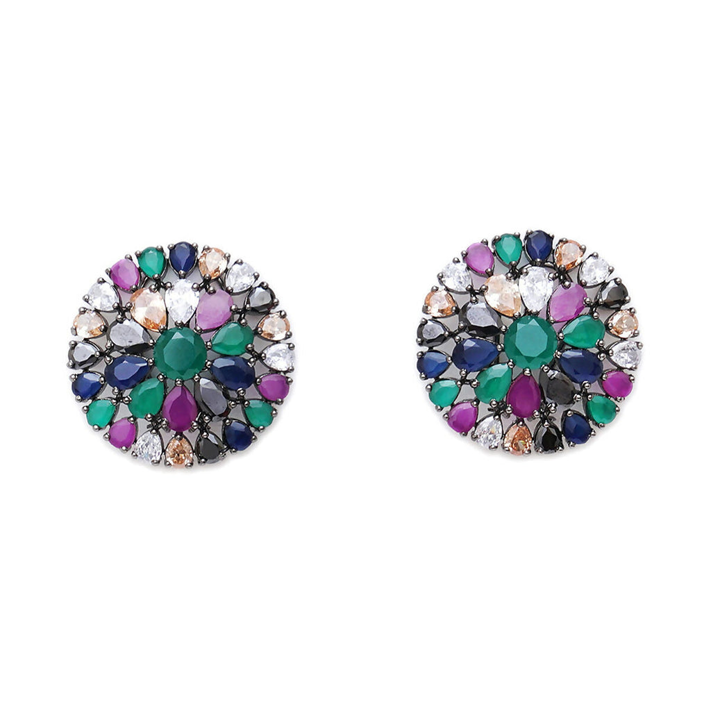 Multi Oversized Studs- Ruby Raang | Grab2Buy