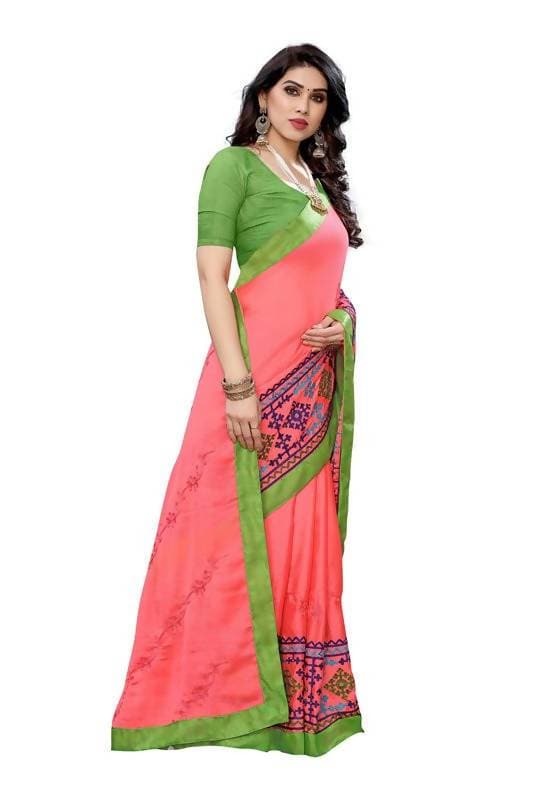 Vamika Peach Chiffon Emboridered Saree (SUIDHAGA PEACH) | Grab2Buy