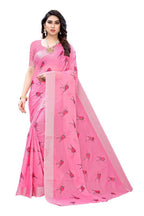 Vamika Pink Chanderi Designer Saree (SERIN PINK) | Grab2Buy
