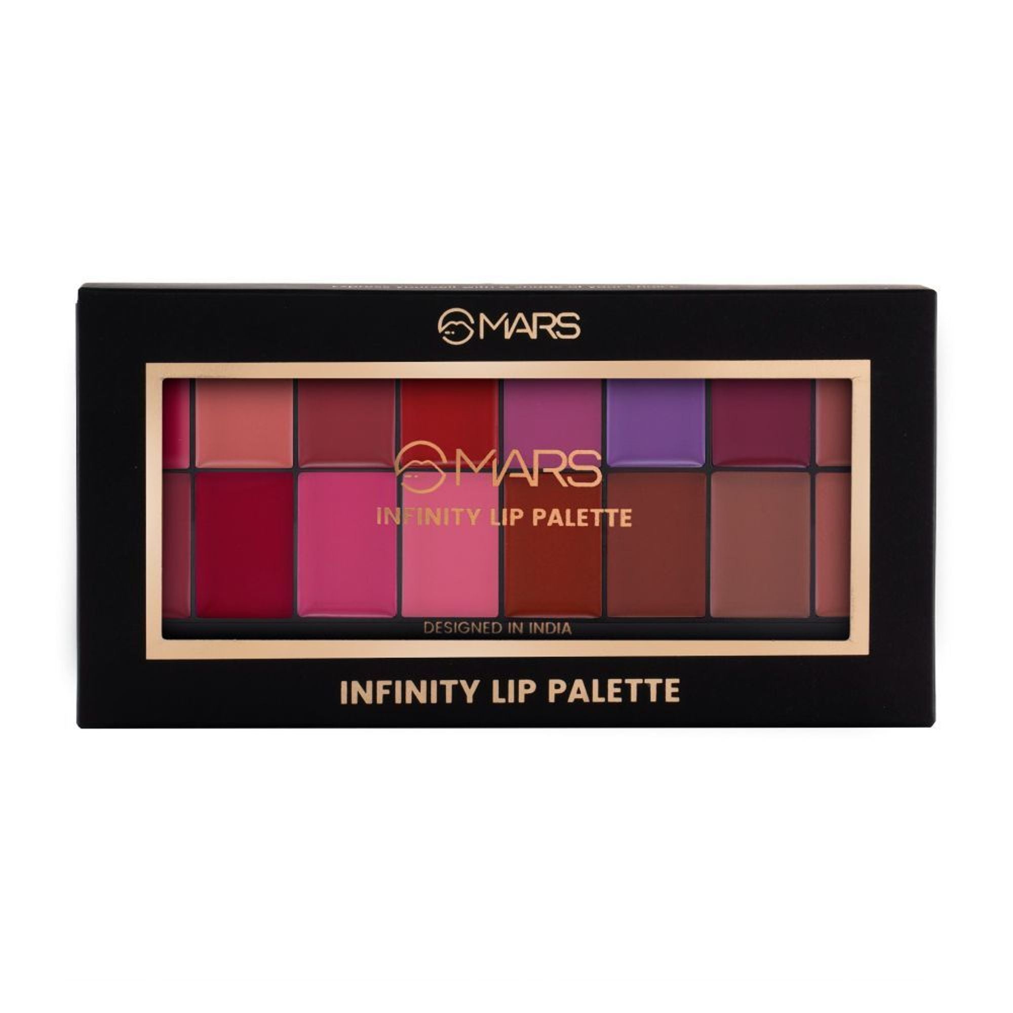 MARS Cosmetics Infinity Lip Palette with Spatula cum Applicator - 02 Multicolor | Grab2Buy
