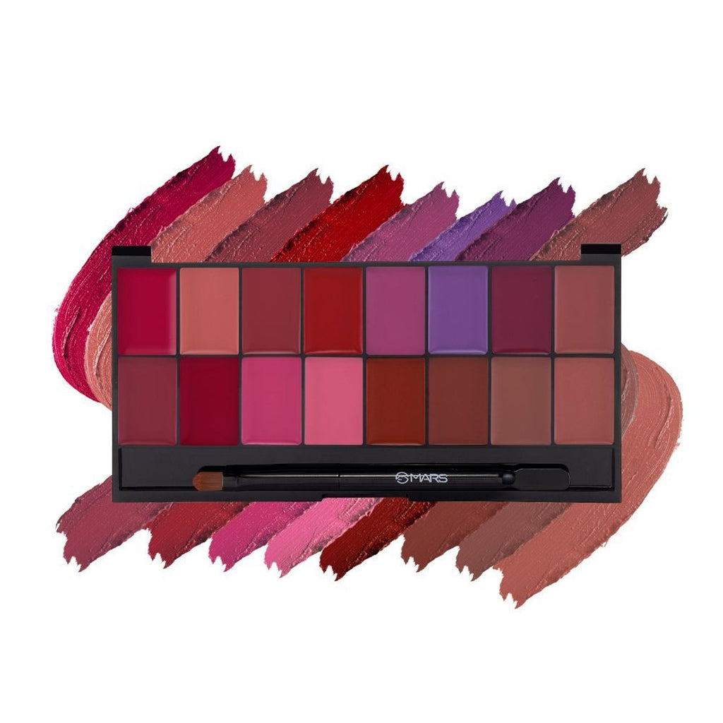 MARS Cosmetics Infinity Lip Palette with Spatula cum Applicator - 02 Multicolor | Grab2Buy