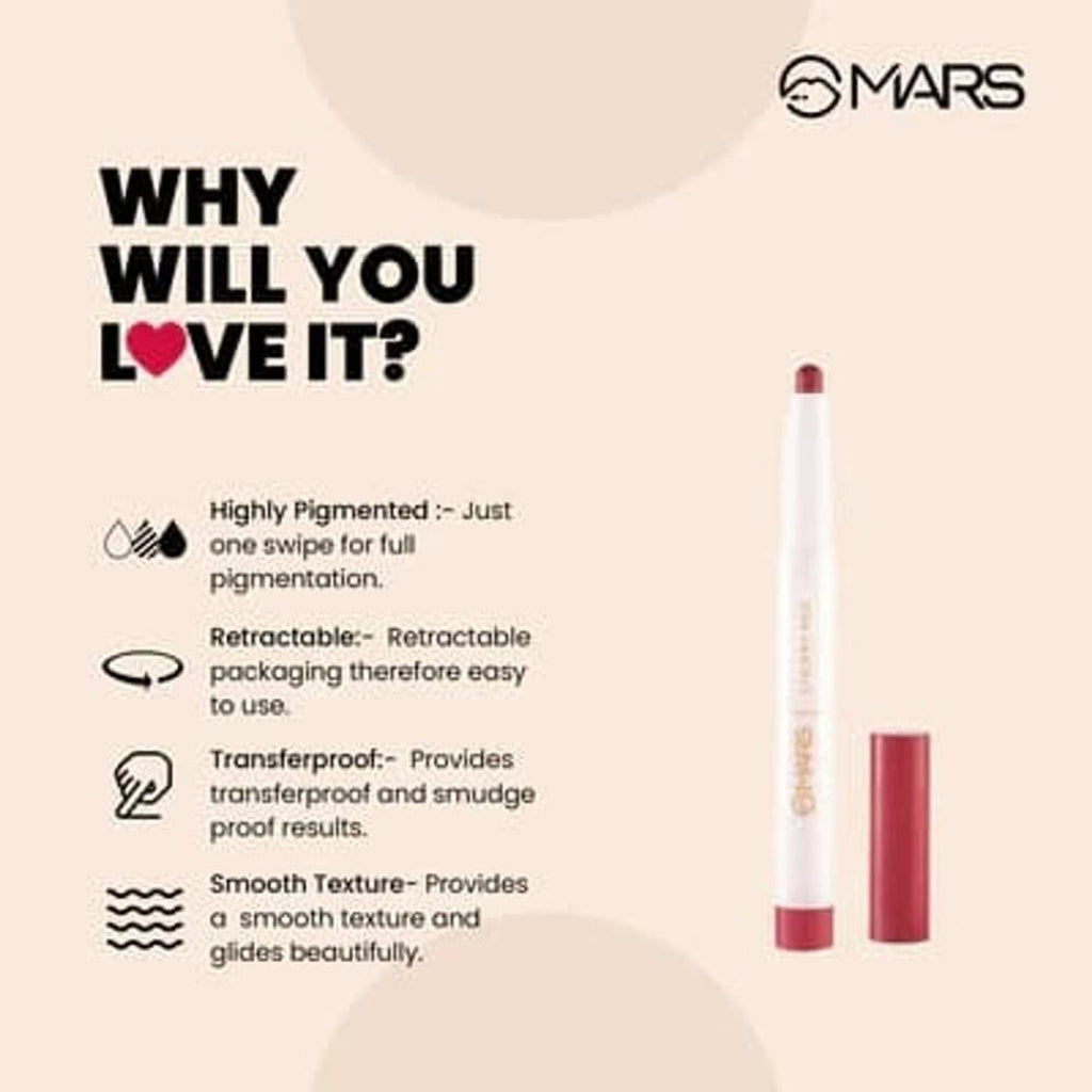 MARS Cosmetics Retractable Poppins Lipstick - Blushing Nude | Grab2Buy