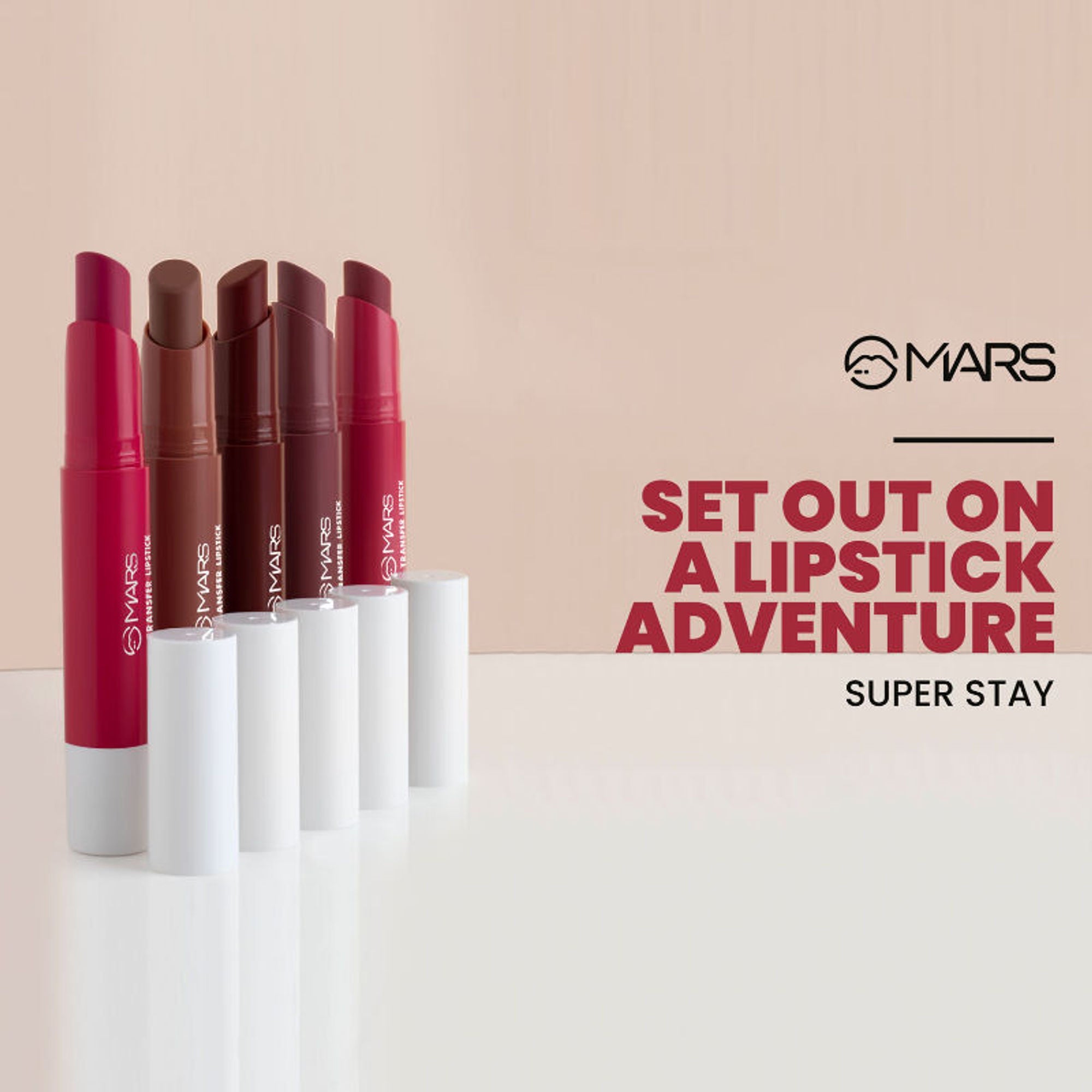 MARS Cosmetics Matte Super Stay Lipstick - 19-Bubbly | Grab2Buy