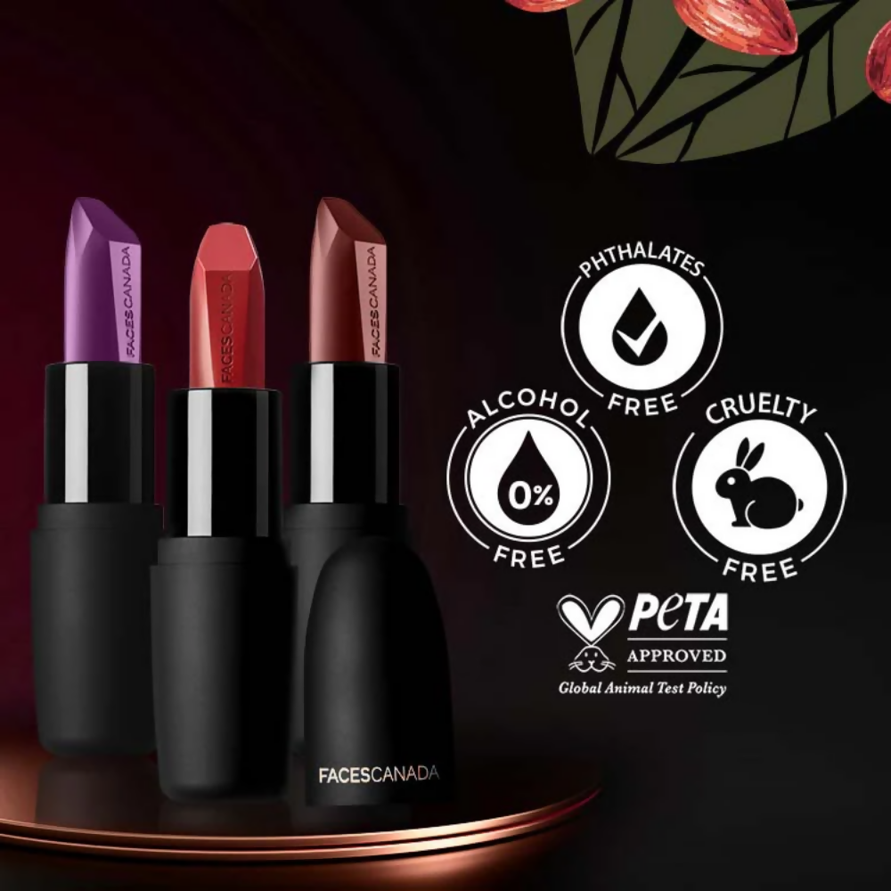 Faces Canada Weightless Matte Finish Lipstick - Flamboyant Plum 12 | Grab2Buy