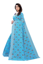 Vamika Sky Blue Linen Jari Border Saree (CHARVI SKY BLUE) | Grab2Buy