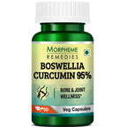Morpheme Remedies Boswellia Curcumin 95% Veg Capsules | Ayurvedic Herbal Blend, 60 Caps