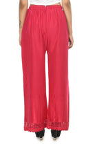 Mominos Fashion Moeza Reyon Cotton Magenta Cut Work Palazzo | Grab2Buy