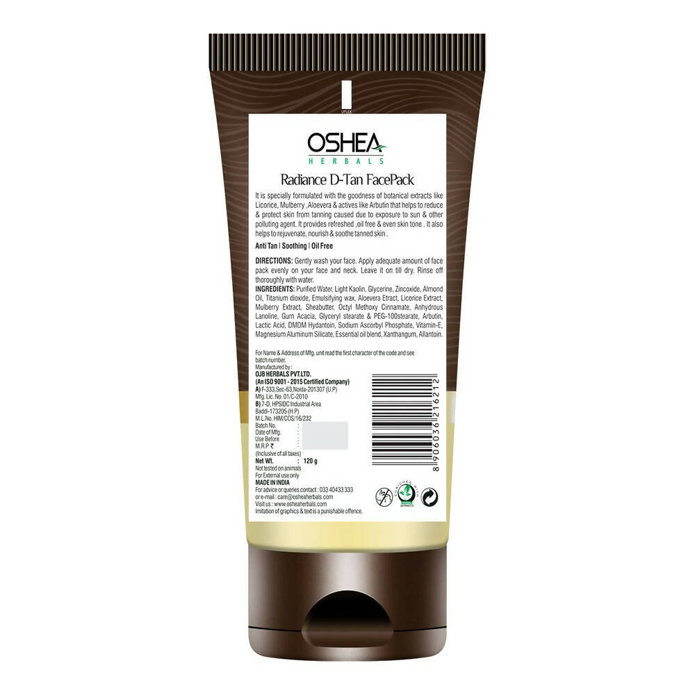 Oshea Herbals Radiance D-Tan Face Pack | Grab2Buy