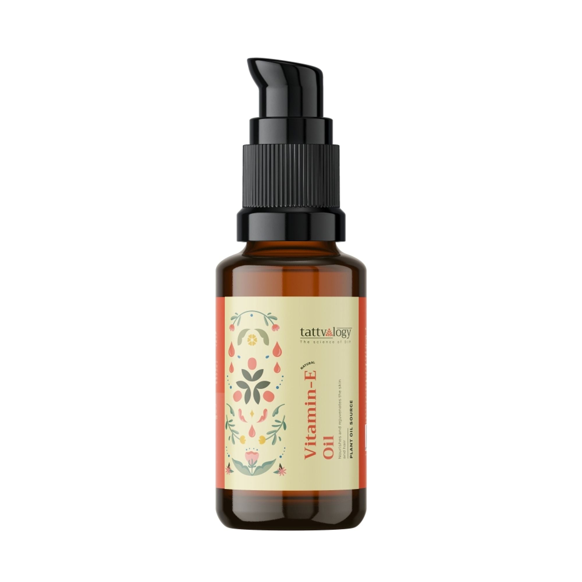 Tattvalogy Pure Vitamin-E Oil -Natural Source, Evens Skin Tone, Reduces Pigmentation & Nourish Hair
