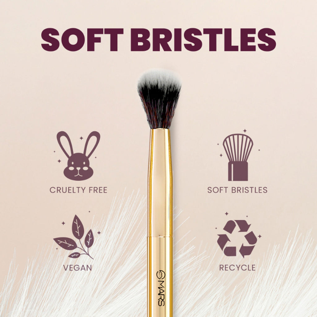 MARS Cosmetics Artist's Arsenal Professional Big Blending Eyeshadow Brush Golden | Grab2Buy