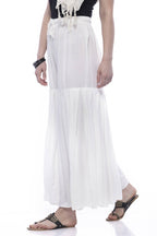 Mominos Fashion Reyon Cotton Off White Palazzo | Grab2Buy