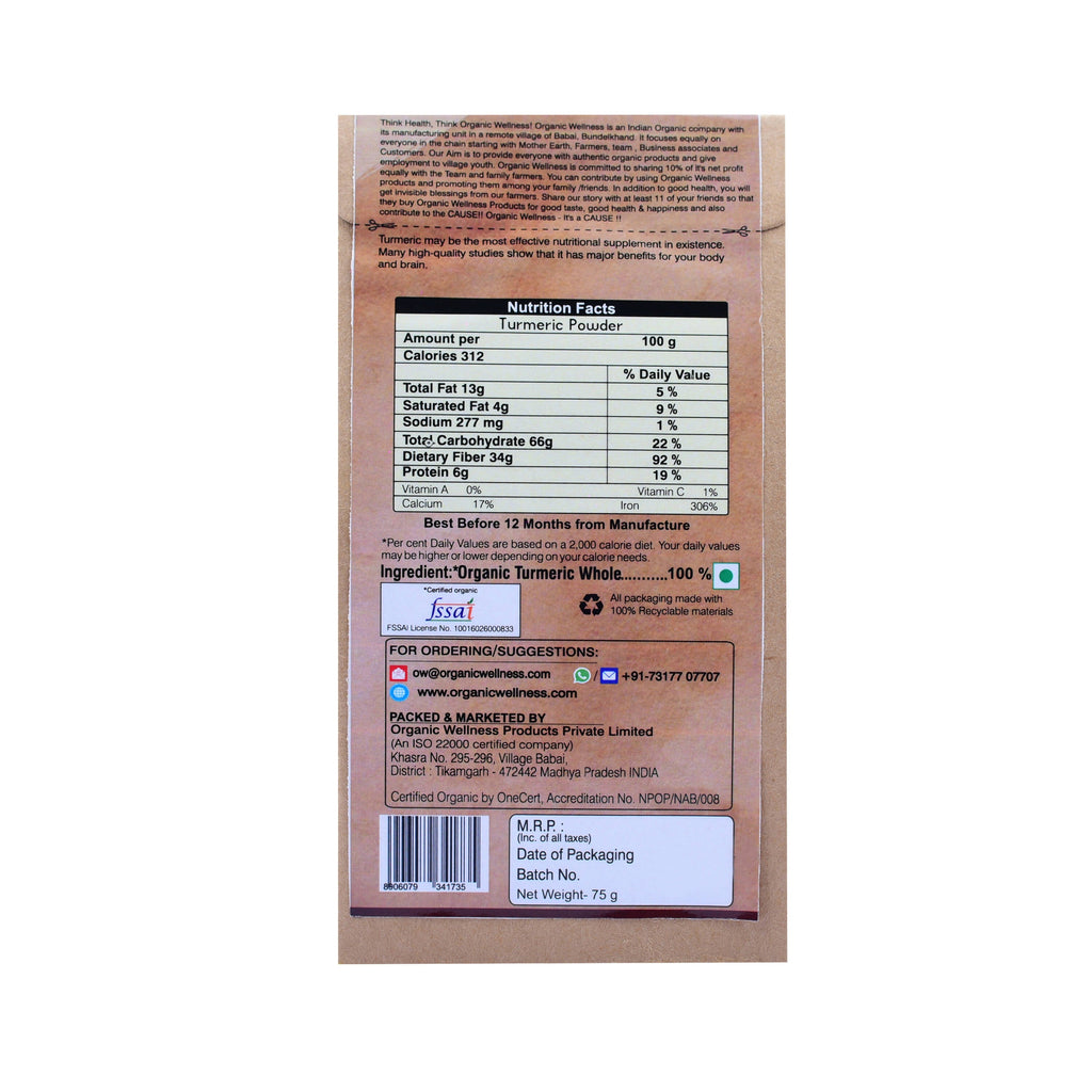 Organic Wellness Turmeric Powder | Grab2Buy