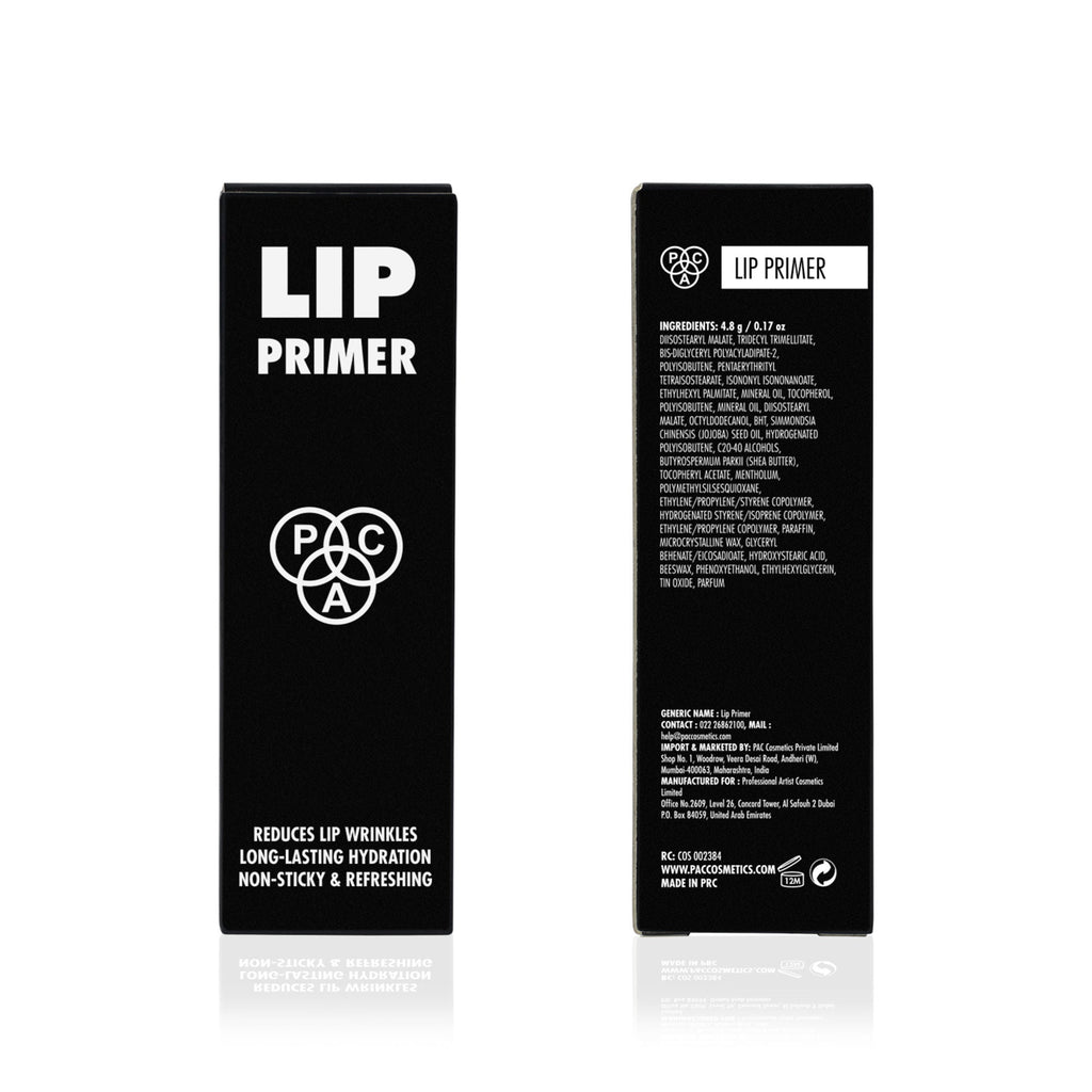PAC Studio Lip Primer - Infused with Jojoba Oil, Hydrates & Locks Moisture, Prevents Fading, Transparent | Grab2Buy