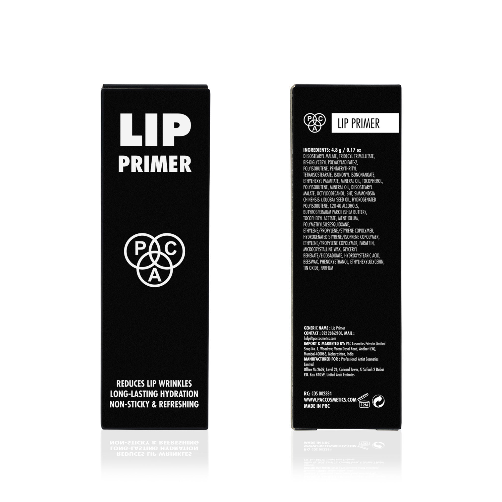 PAC Studio Lip Primer - Infused with Jojoba Oil, Hydrates & Locks Moisture, Prevents Fading, Transparent | Grab2Buy