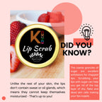 KINDED Lip Sugar Scrub Herbal Exfoliator - Strawberry