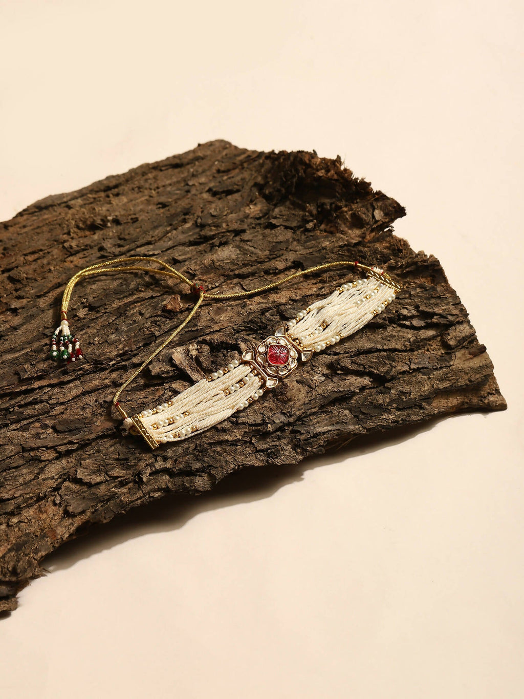 Women's Gold-Polished Necklace - Ruby Raang | Grab2Buy